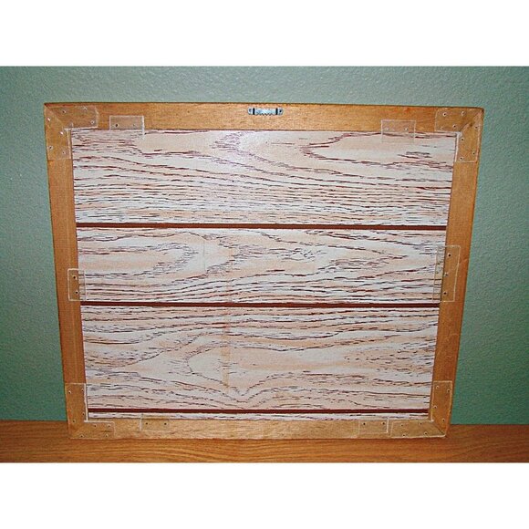 Vintage Farmhouse On The Lake Needlepoint Cross Stitch Matted and Framed 20x17" - Picture 2 of 8